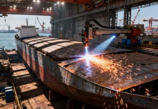 Shipbuilding laser welding